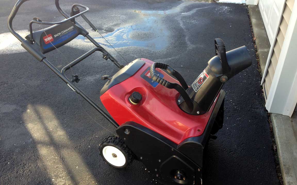 Picture of snow thrower.