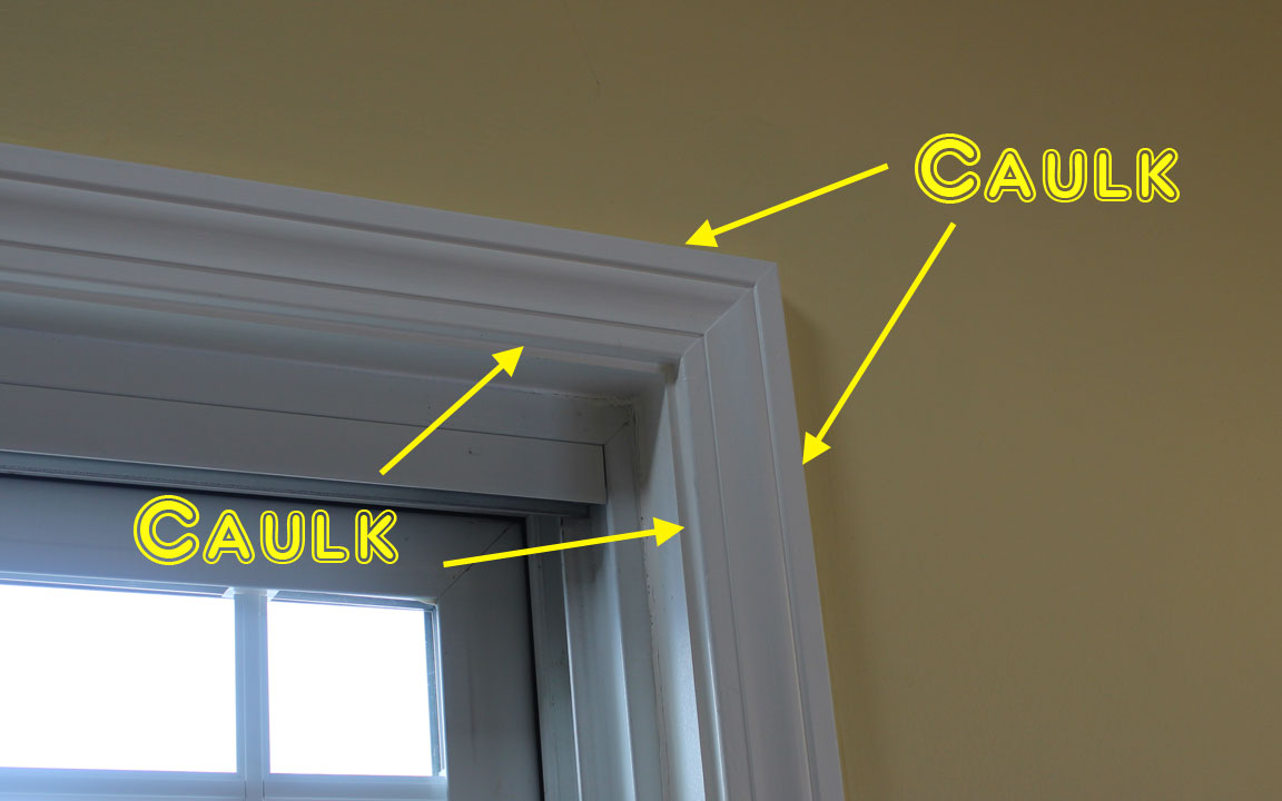 Picture of caulking.