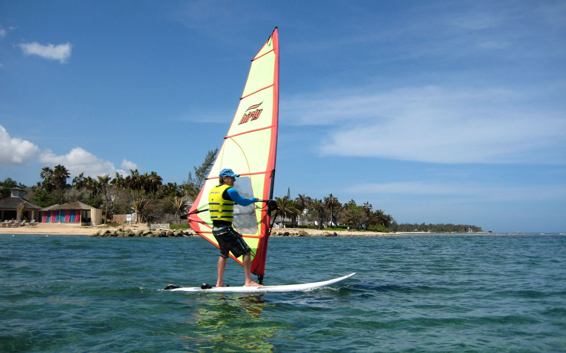 Picture of windsurfing.