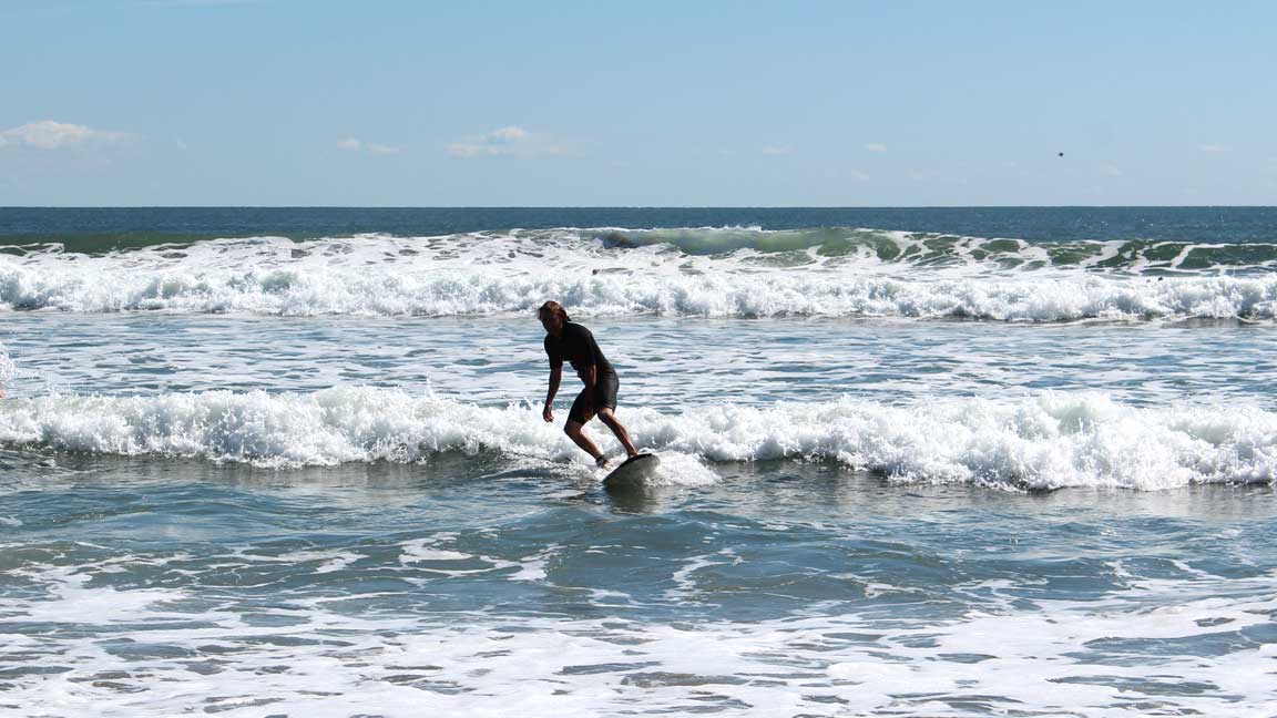 Picture of surfing.
