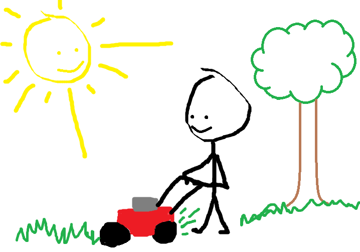 Picture of cartoon landscaper.