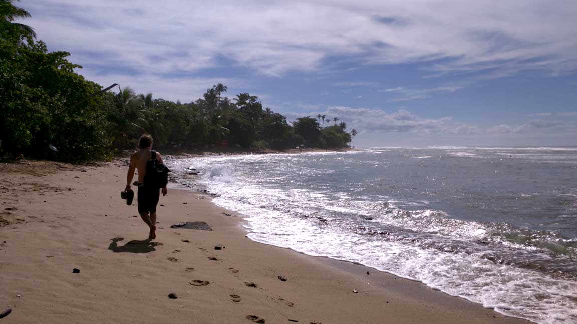 Picture of Tony on beach.