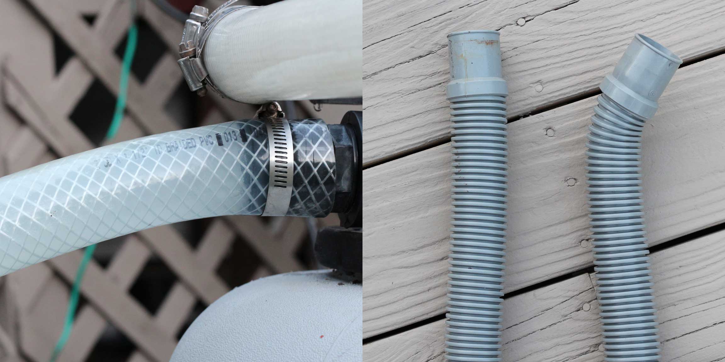 Picture of hose comparison.