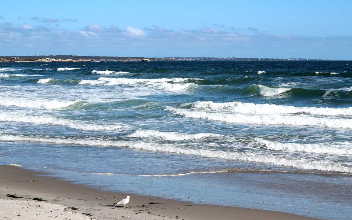 Picture of beach and waves.